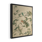 Battle of the Frogs Framed Canvas Print Gallery Image 2