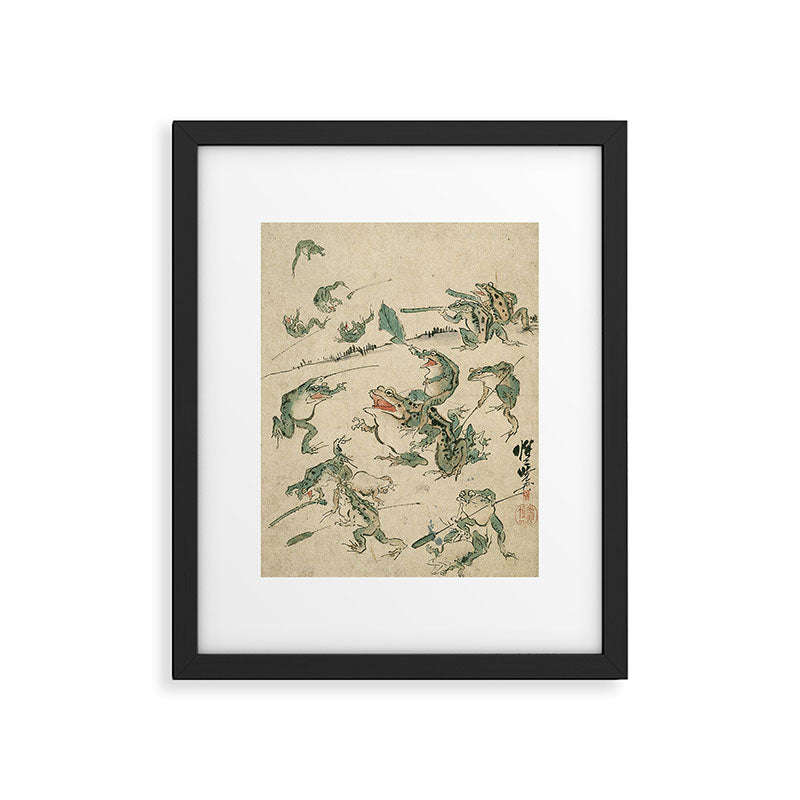 Battle of the Frogs Framed Art Print Gallery Image 5