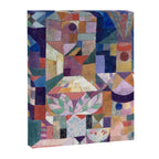 Blue Geometric Cubist Abstract Desin Canvas Print Gallery Image 6