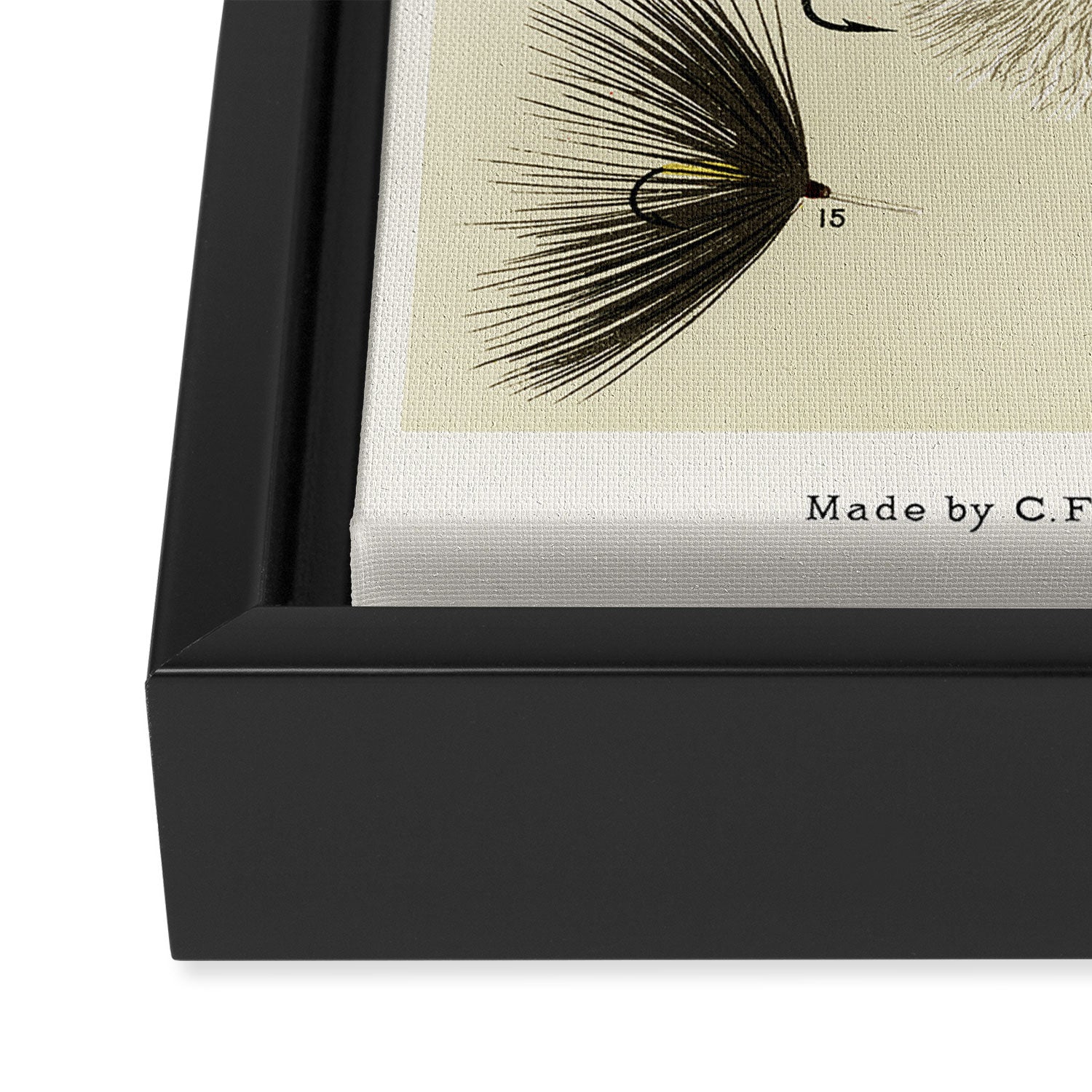 Hackles - Flies - Fly Fishing Lure Framed Canvas Print Gallery Image 3
