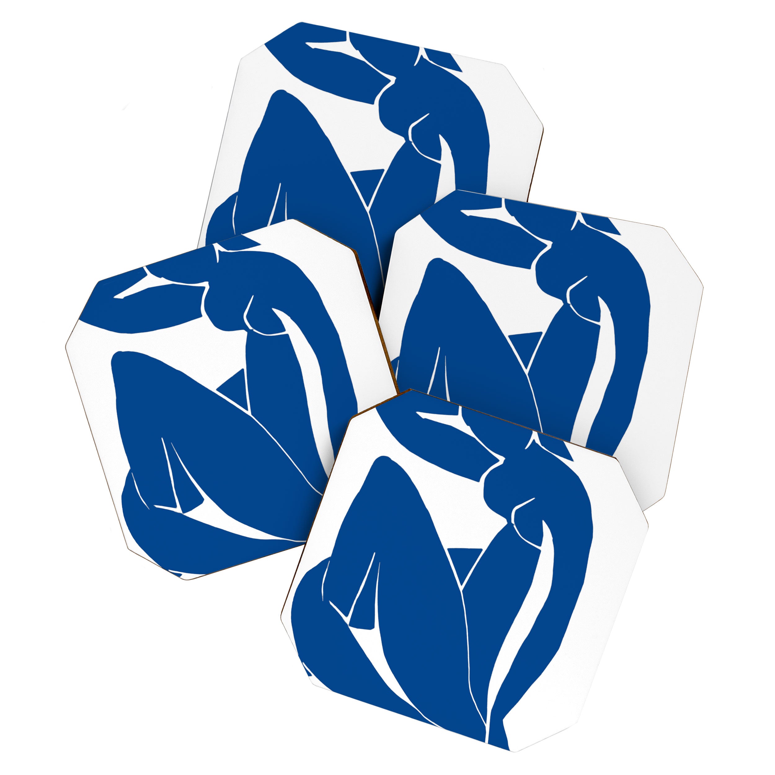 Henri Matisse - Blue Nude II - Minimalist Blue Coaster Gallery Image 1