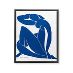 Henri Matisse - Blue Nude II - Minimalist Blue Framed Canvas Print Gallery Image 6