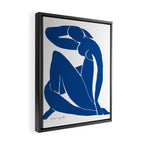 Henri Matisse - Blue Nude II - Minimalist Blue Framed Canvas Print Gallery Image 2
