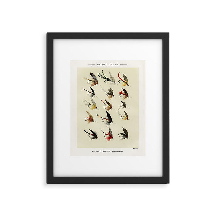 Trout Fly Fishing Framed Art Print Gallery Image 1