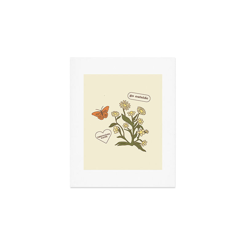 Go Outside and Appreciate Earth Art Print Gallery Image 1