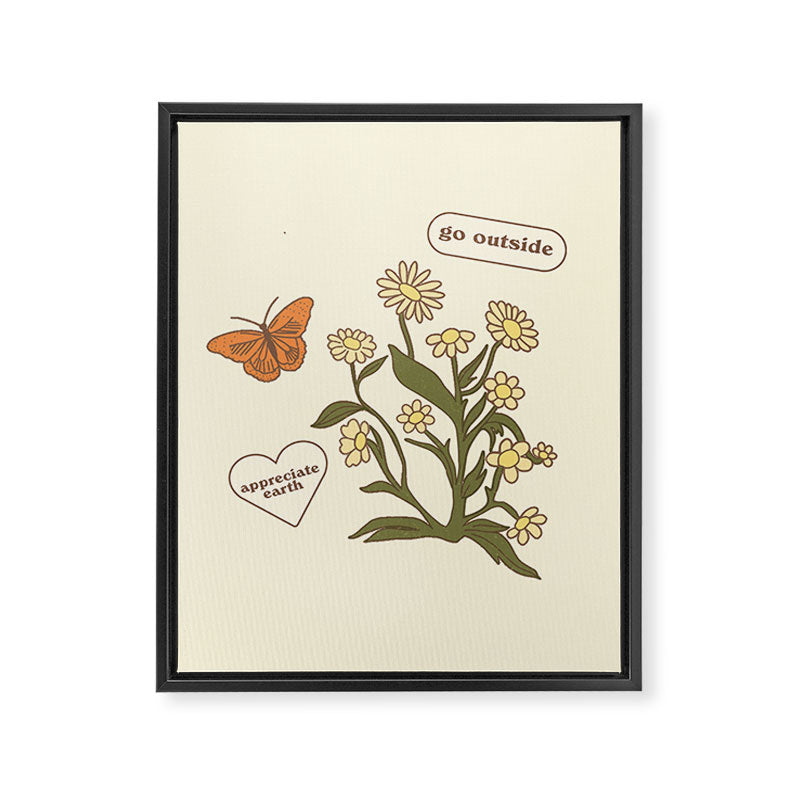 Go Outside and Appreciate Earth Framed Canvas Print Gallery Image 6