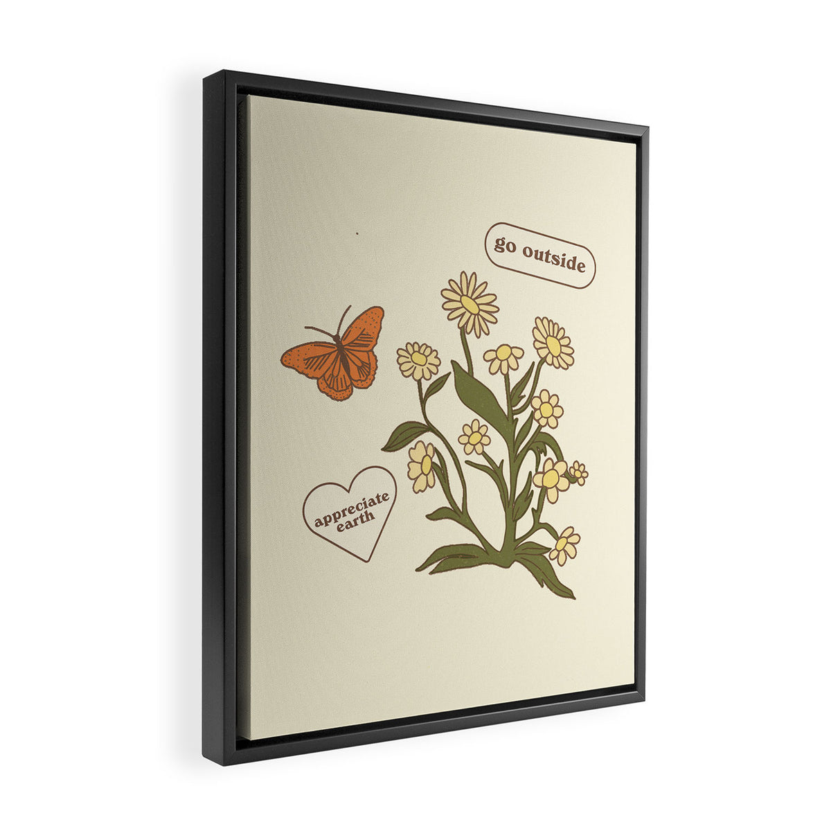 Go Outside and Appreciate Earth Framed Canvas Print Gallery Image 2