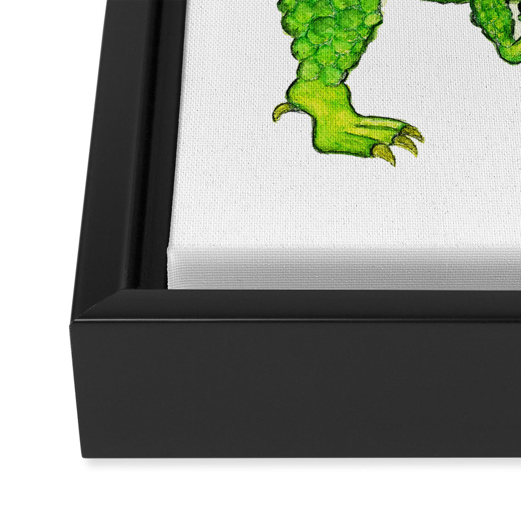 Back the T. Rex up! Framed Canvas Print Gallery Image 3