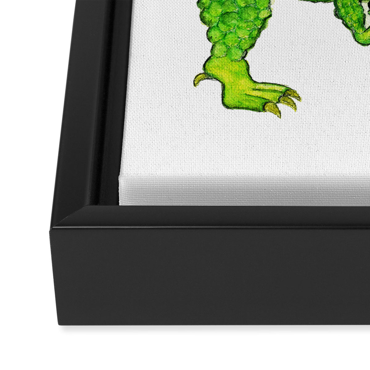 Back the T. Rex up! Framed Canvas Print Gallery Image 3