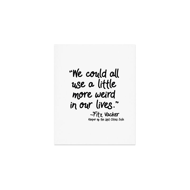 Fan-favorite Fitz Quote Art Print Gallery Image 1