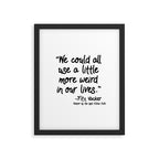 Fan-favorite Fitz Quote Framed Art Print Gallery Image 6