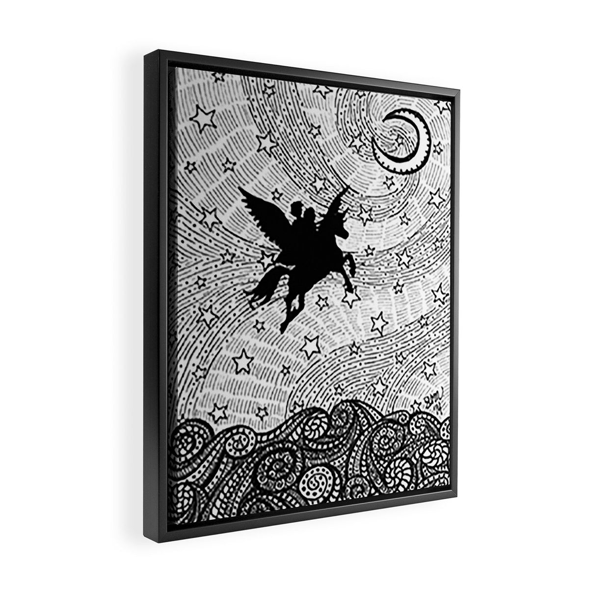 Flight of the alicorn Framed Canvas Print Gallery Image 2
