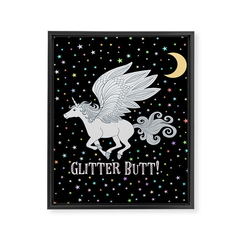Glitter Butt! Framed Canvas Print Gallery Image 8