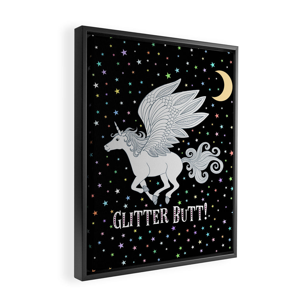 Glitter Butt! Framed Canvas Print Gallery Image 2