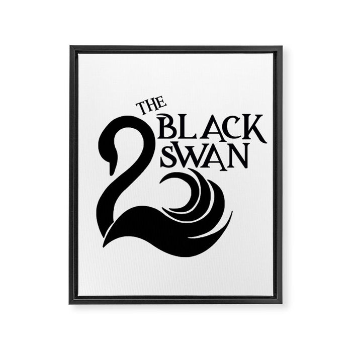 The Black Swan Framed Canvas Print Gallery Image 1