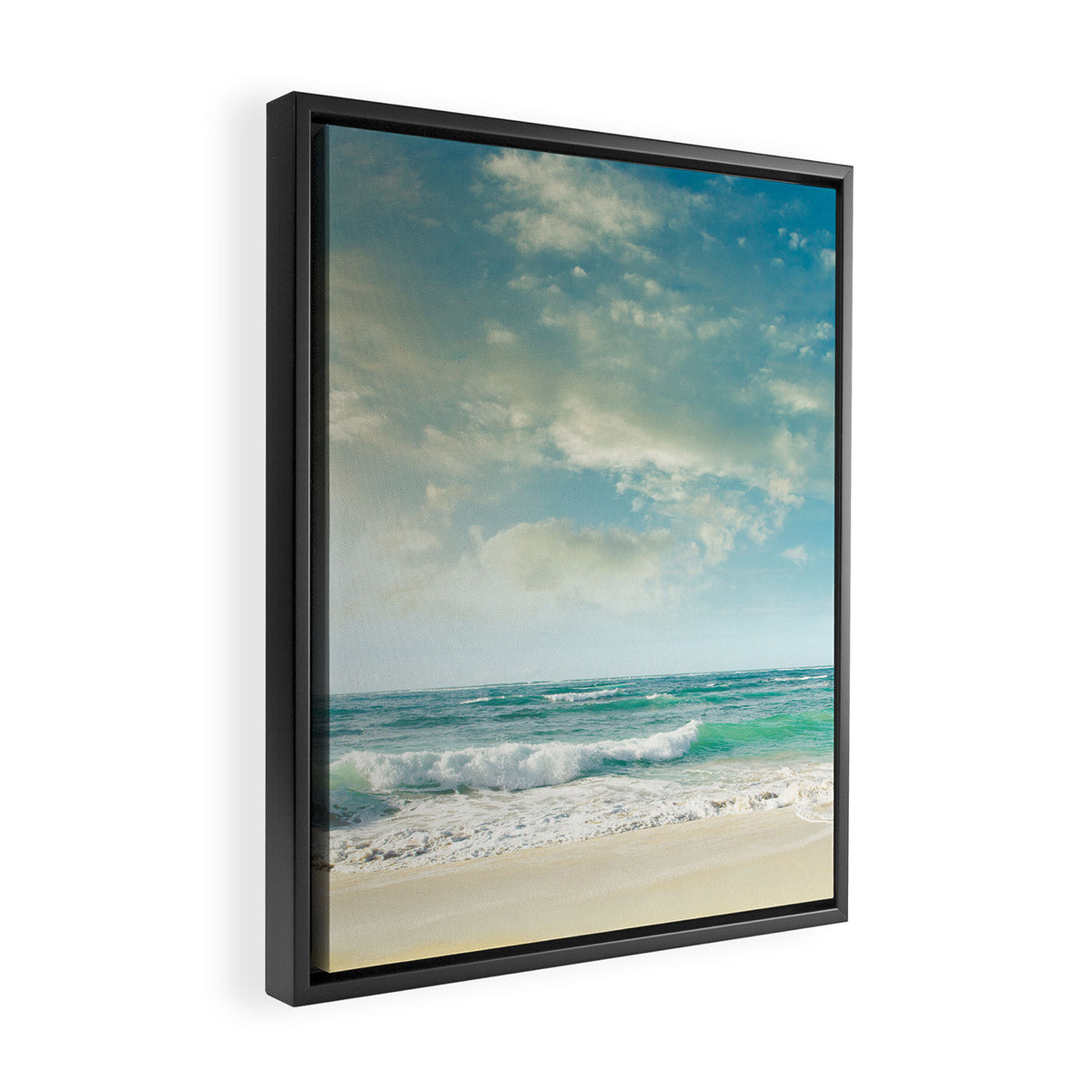beach love tropical island paradise Framed Canvas Print Gallery Image 2