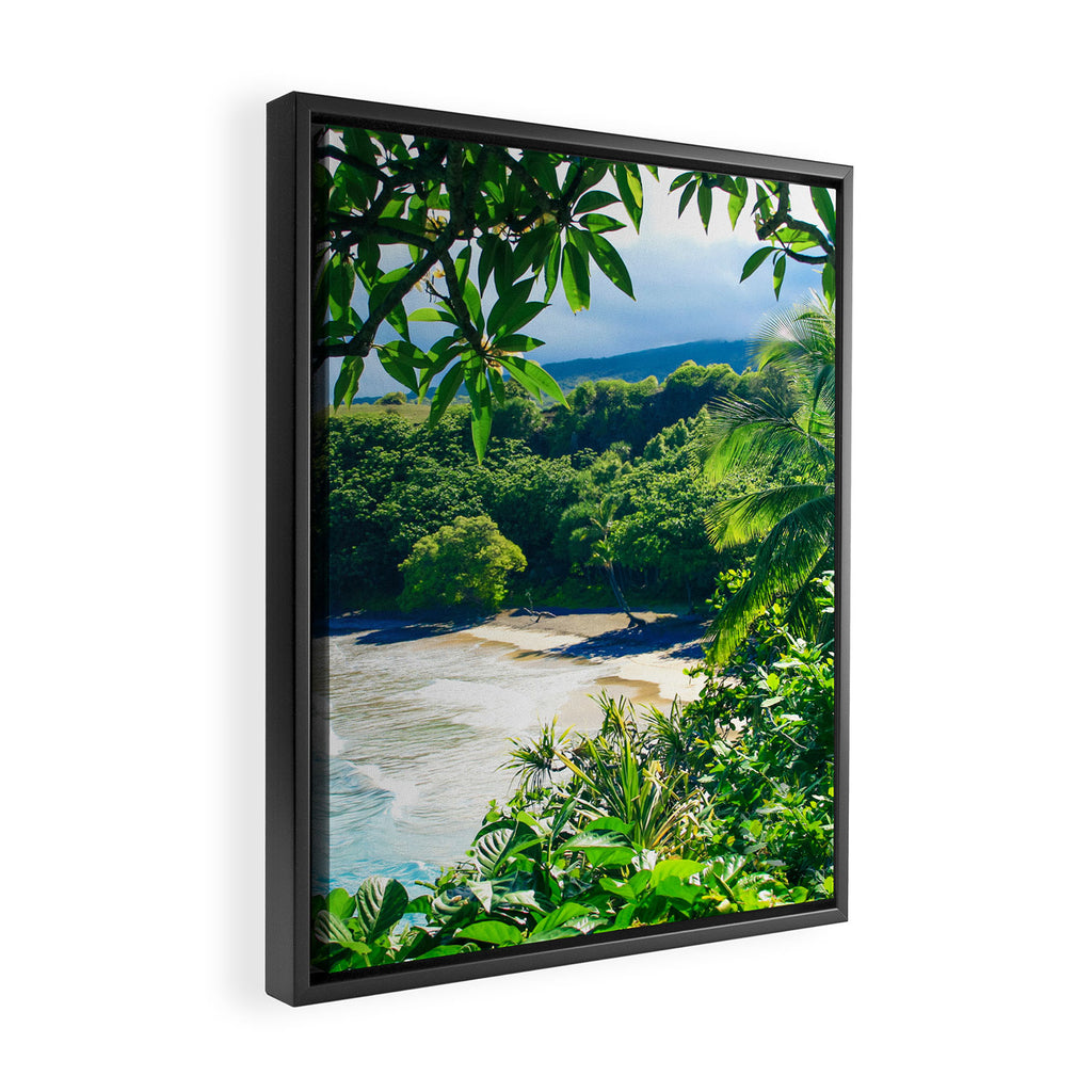 Hamoa Beach Hana Maui Hawaii Framed Canvas Print Gallery Image 2