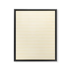 Lemon Honey Cream Stripe Framed Canvas Print Gallery Image 8