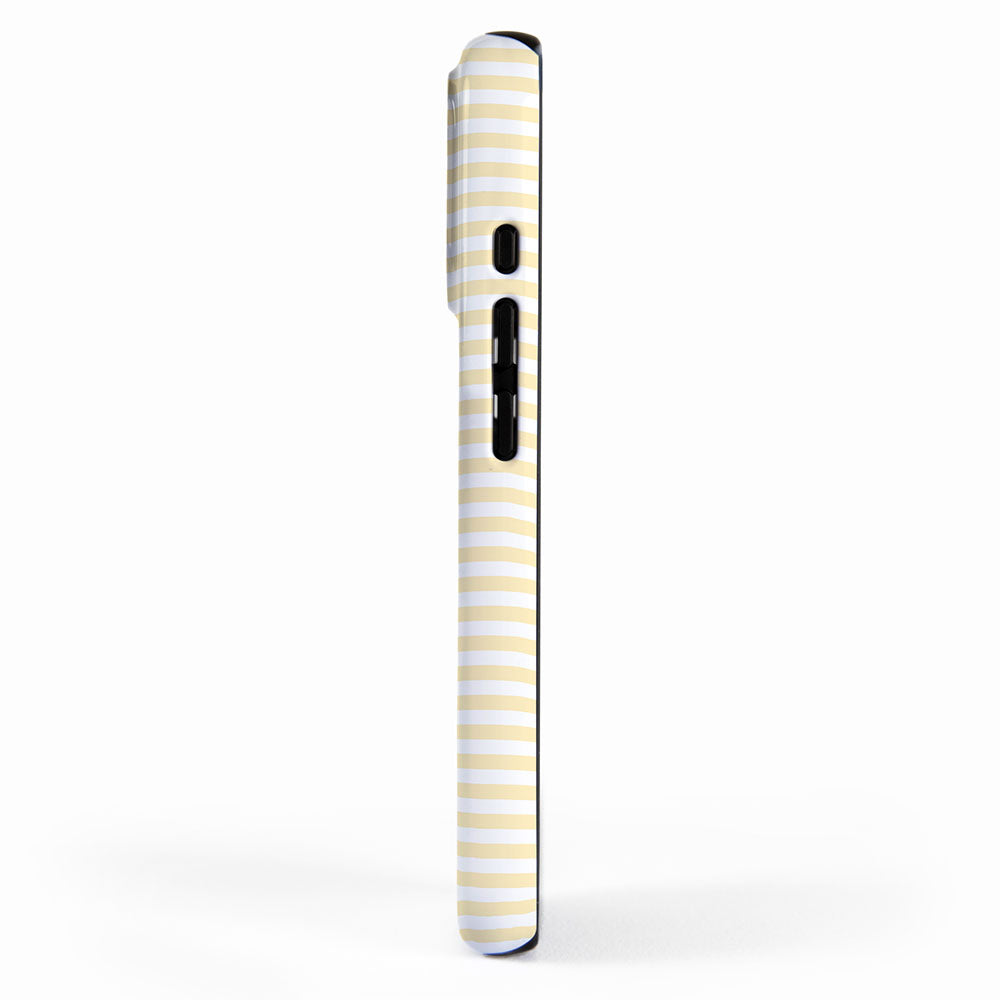 Lemon Honey Cream Stripe iPhone Case Gallery Image 2