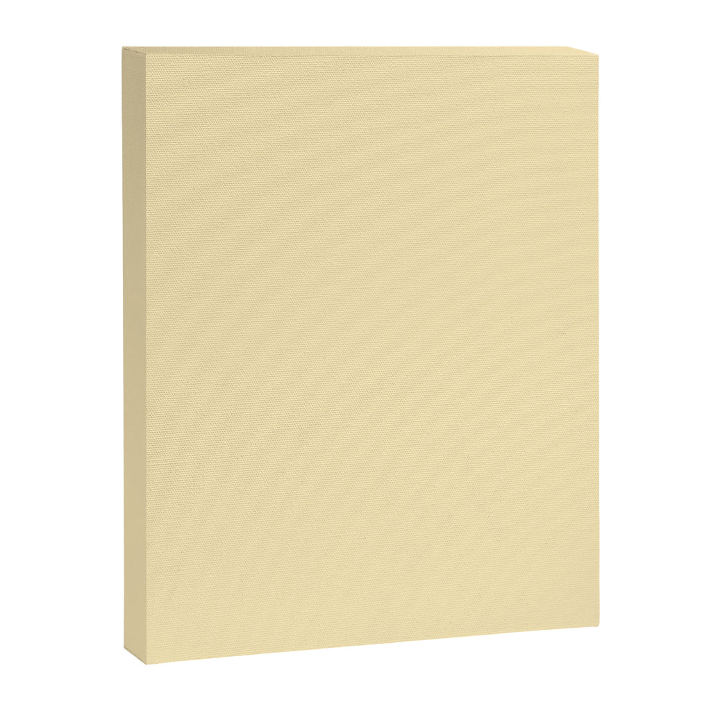 Lemon Honey Creme Pale Soft Yellow Solid Matte Colour Blocks Canvas Print Gallery Image 8