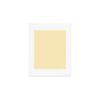 Lemon Honey Creme Pale Soft Yellow Solid Matte Colour Blocks Art Print Gallery Image 1