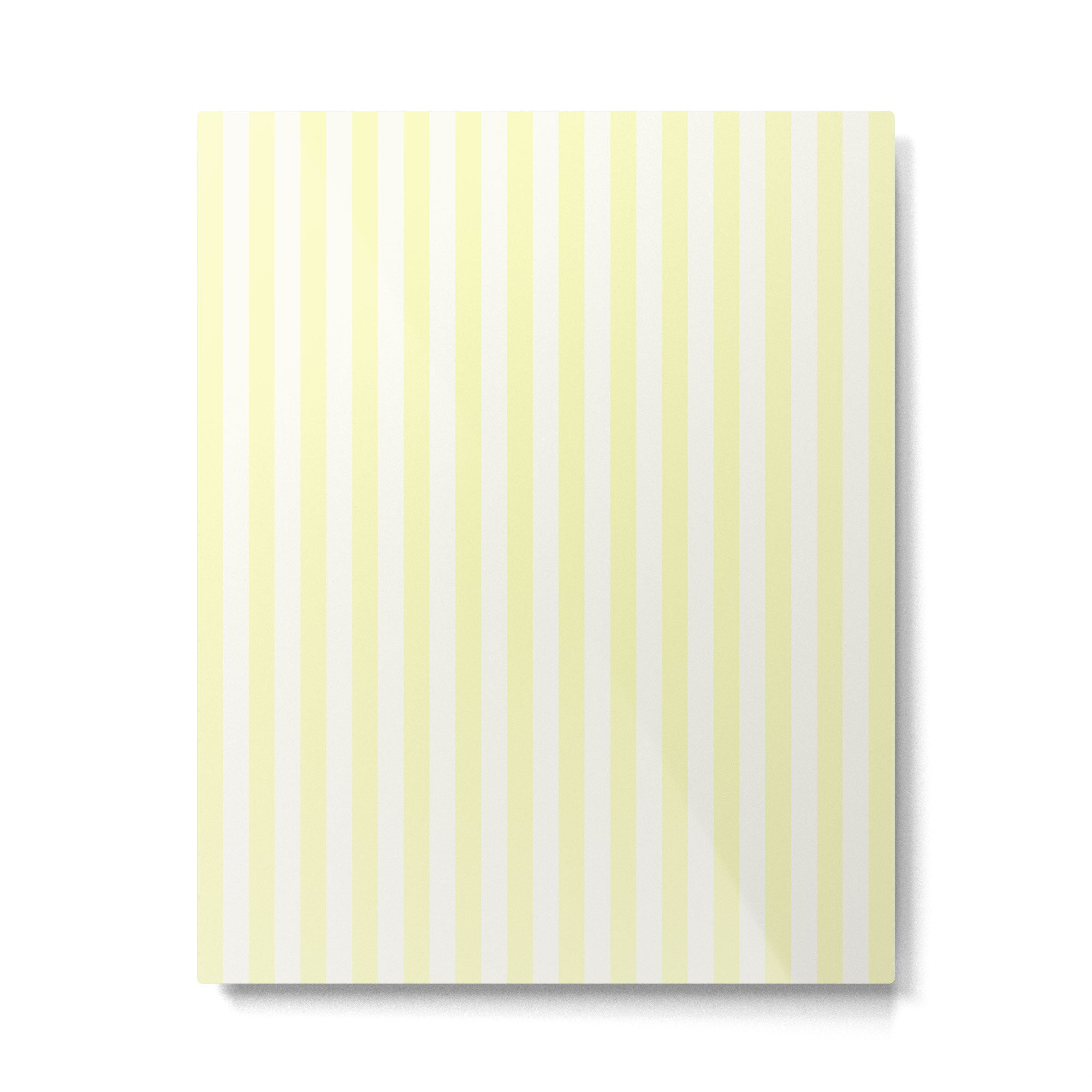 Melo Yellow Stripe Metal Print Gallery Image 6