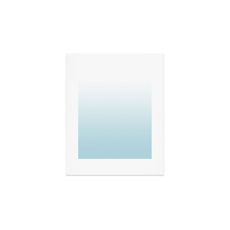 Ombre Blue Plume Art Print Gallery Image 1