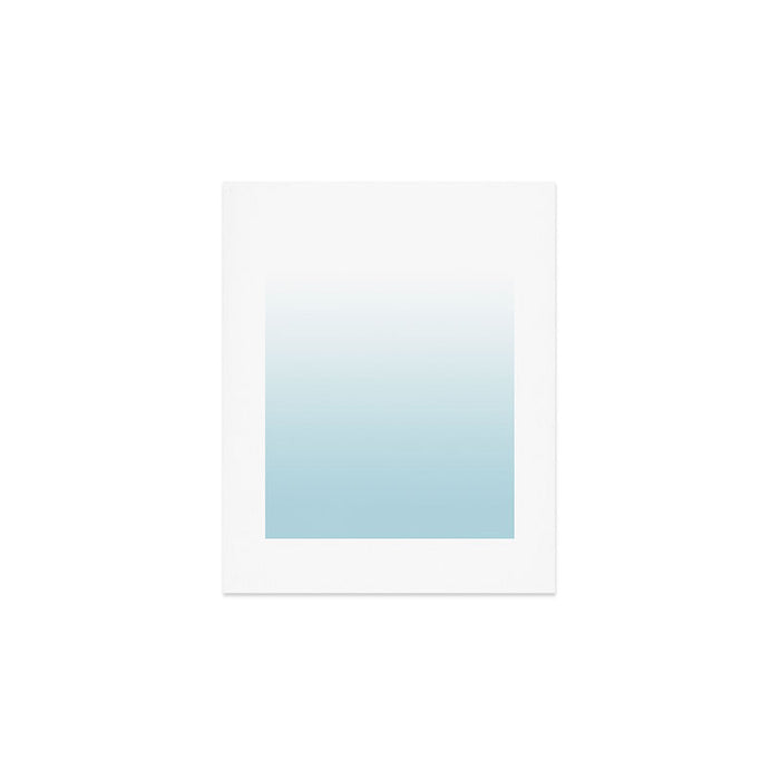 Ombre Blue Plume Art Print Gallery Image 1
