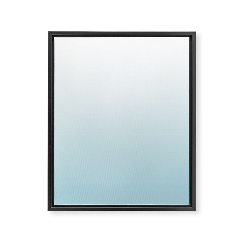 Ombre Blue Plume Framed Canvas Print Gallery Image 8