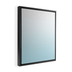 Ombre Blue Plume Framed Canvas Print Gallery Image 2