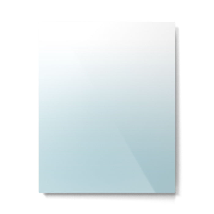 Ombre Blue Plume Metal Print Gallery Image 1