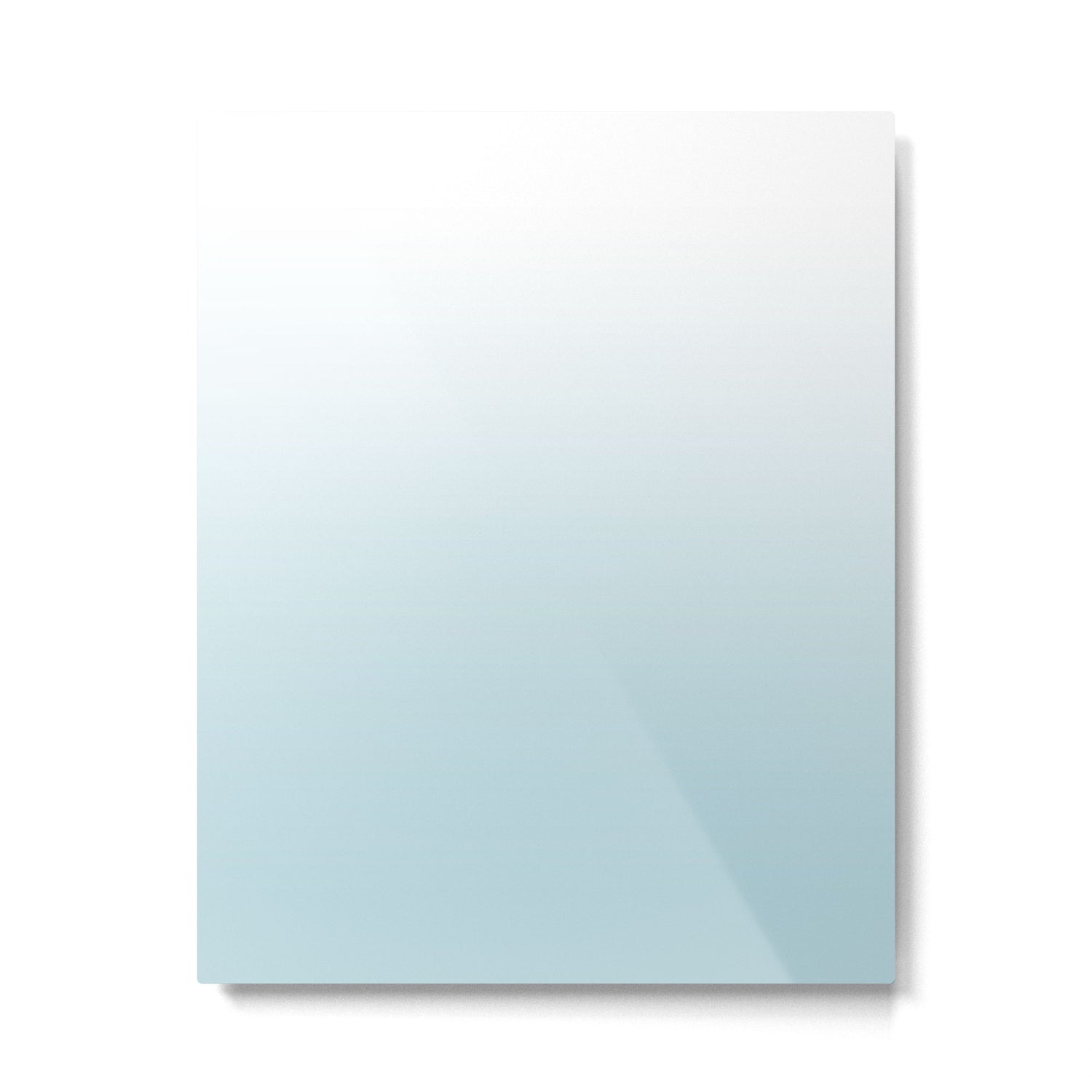 Ombre Blue Plume Metal Print Gallery Image 6