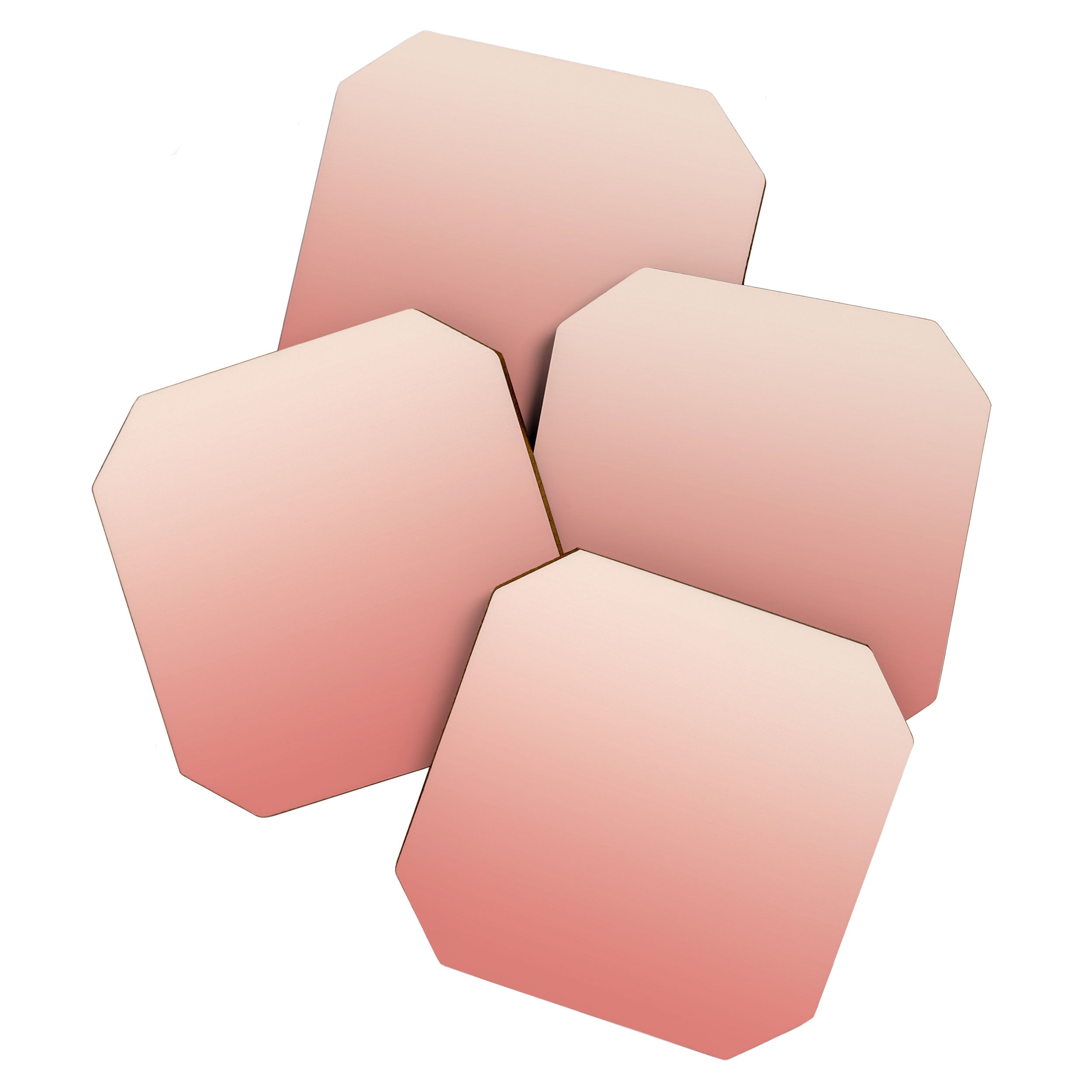 Ombre Pink Coral Coaster Gallery Image 1