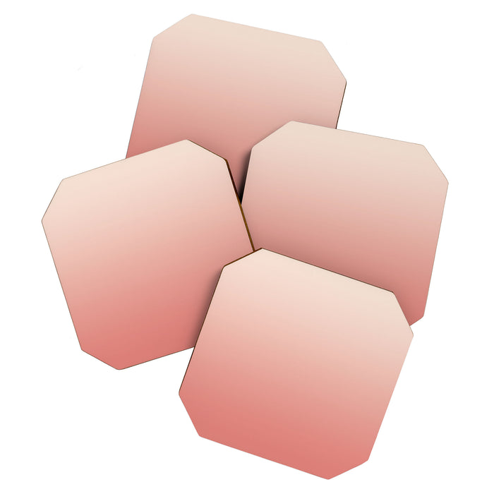 Ombre Pink Coral Coaster Gallery Image 1
