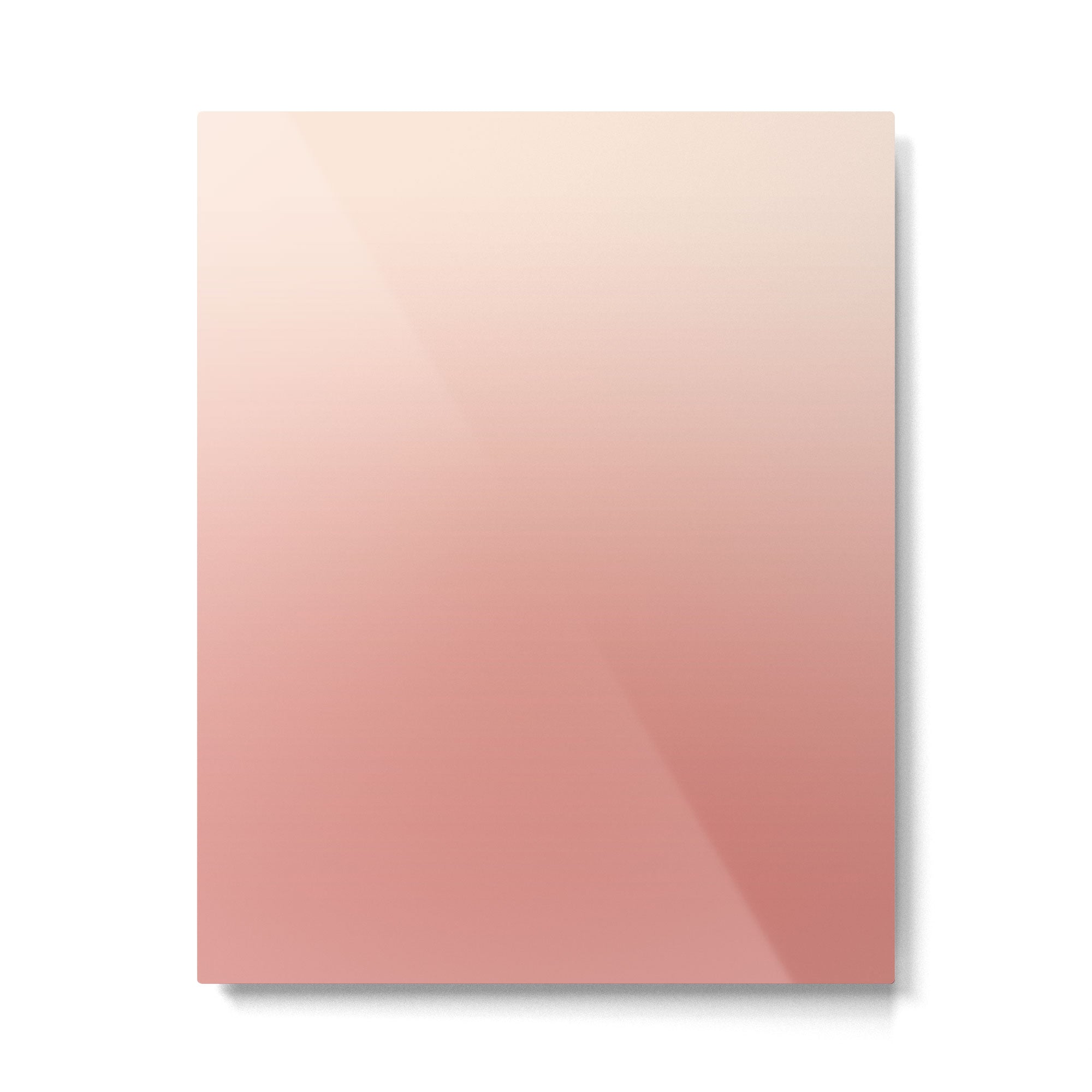 Ombre Pink Coral Metal Print Gallery Image 6