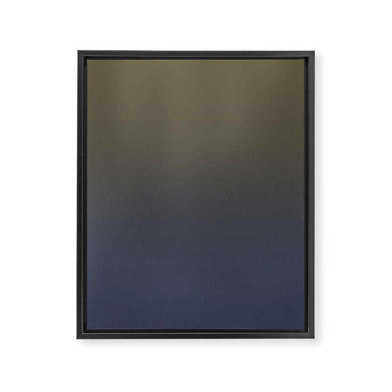 Ombre River Bed Blue Olive Framed Canvas Print Gallery Image 8