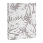 Palm Tree Fronds White on Soft Grey Hawaii Tropical Décor Canvas Print Gallery Image 8