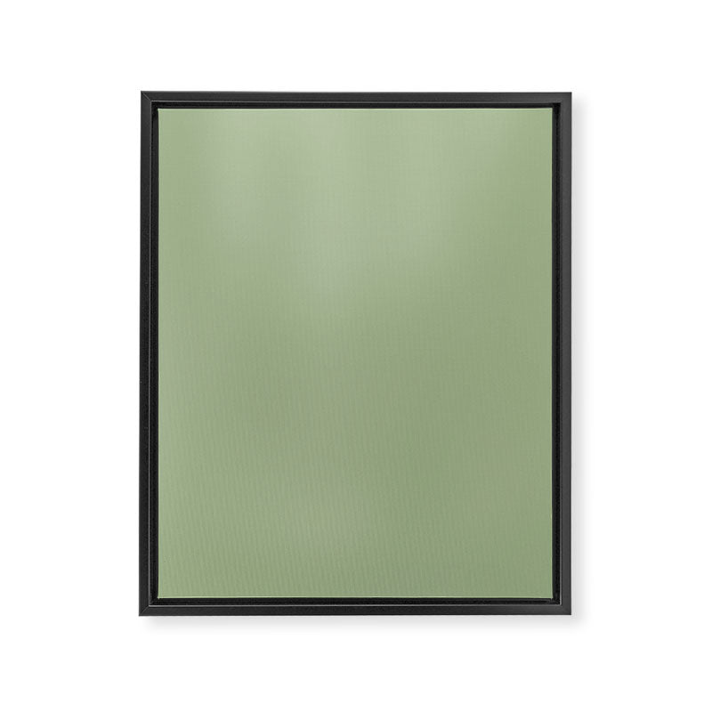 Sea Green Solid Matte Colour Blocks Framed Canvas Print Gallery Image 8