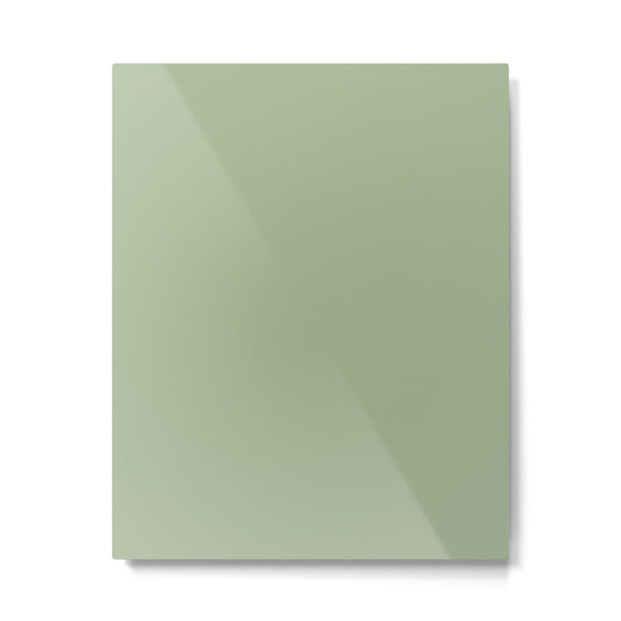 Sea Green Solid Matte Colour Blocks Metal Print Gallery Image 1