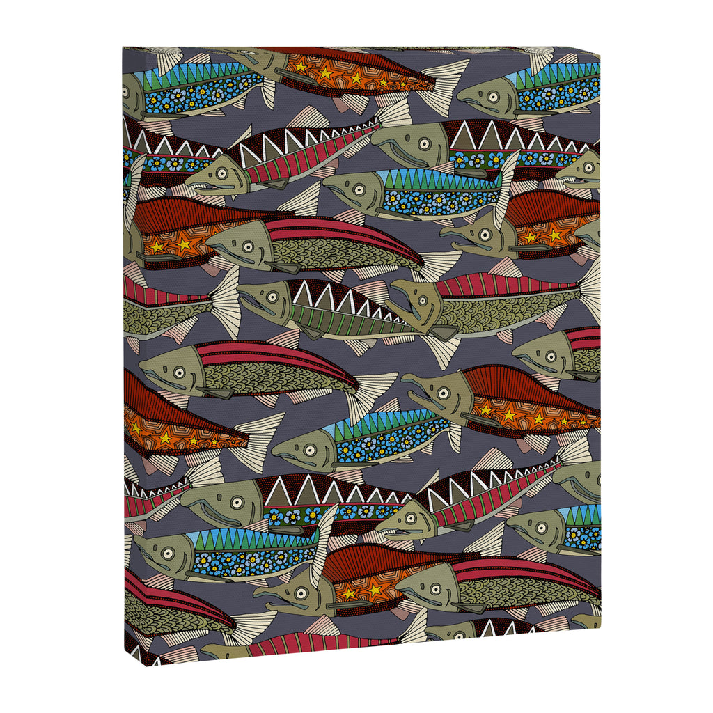 Alaskan salmon dusk Canvas Print Gallery Image 8