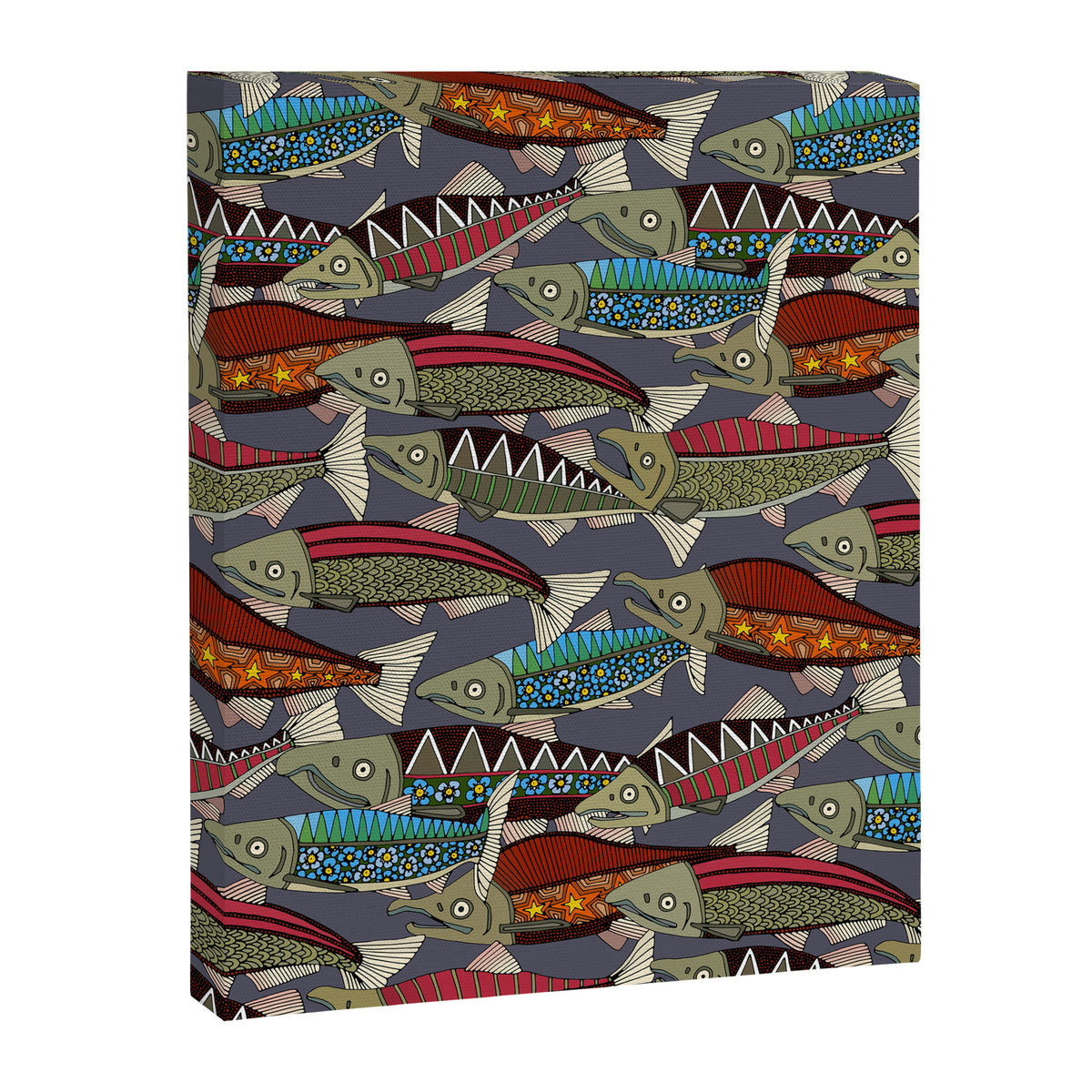 Alaskan salmon dusk Canvas Print Gallery Image 8