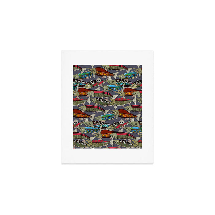 Alaskan salmon dusk Art Print Gallery Image 1