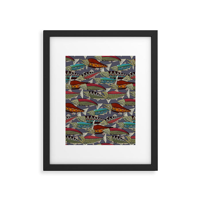 Alaskan salmon dusk Framed Art Print Gallery Image 1