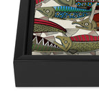 Alaskan salmon pearl Framed Canvas Print Gallery Image 3