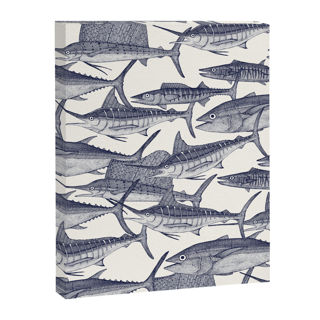 Atlantic fish blue Canvas Print Gallery Image 8