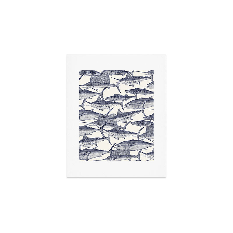 Atlantic fish blue Art Print Gallery Image 1