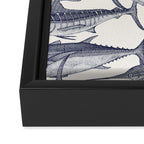 Atlantic fish blue Framed Canvas Print Gallery Image 3