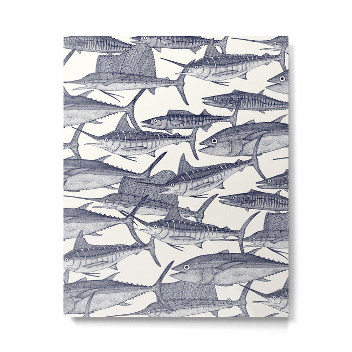 Atlantic fish blue Metal Print Gallery Image 1