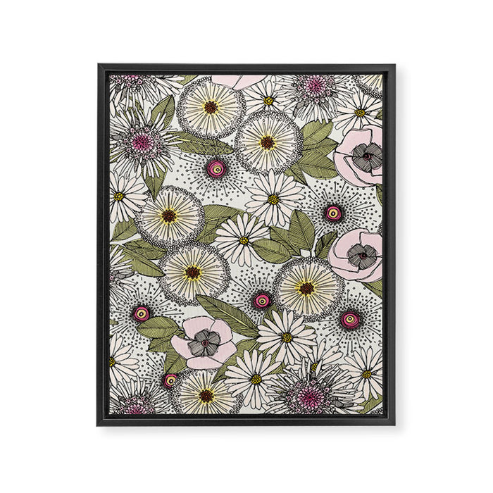 Australian garden chalk Framed Canvas Print Gallery Image 1