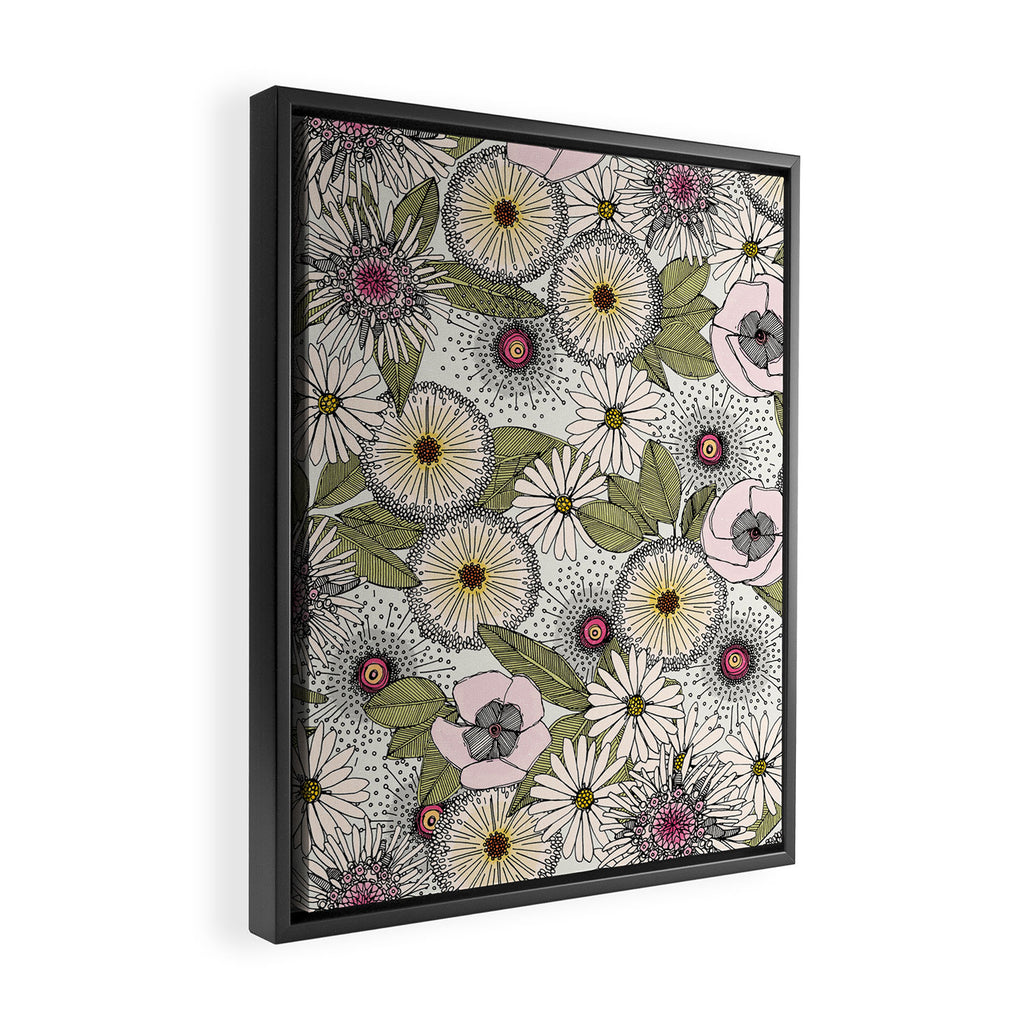Australian garden chalk Framed Canvas Print Gallery Image 2